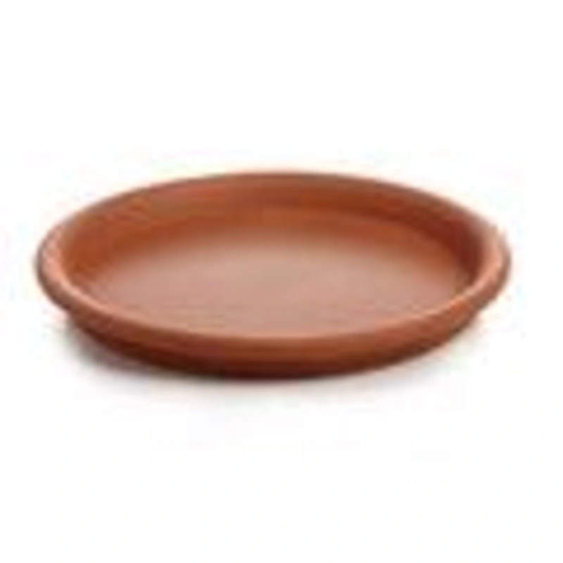 22 cm Glazed Clay Saucer