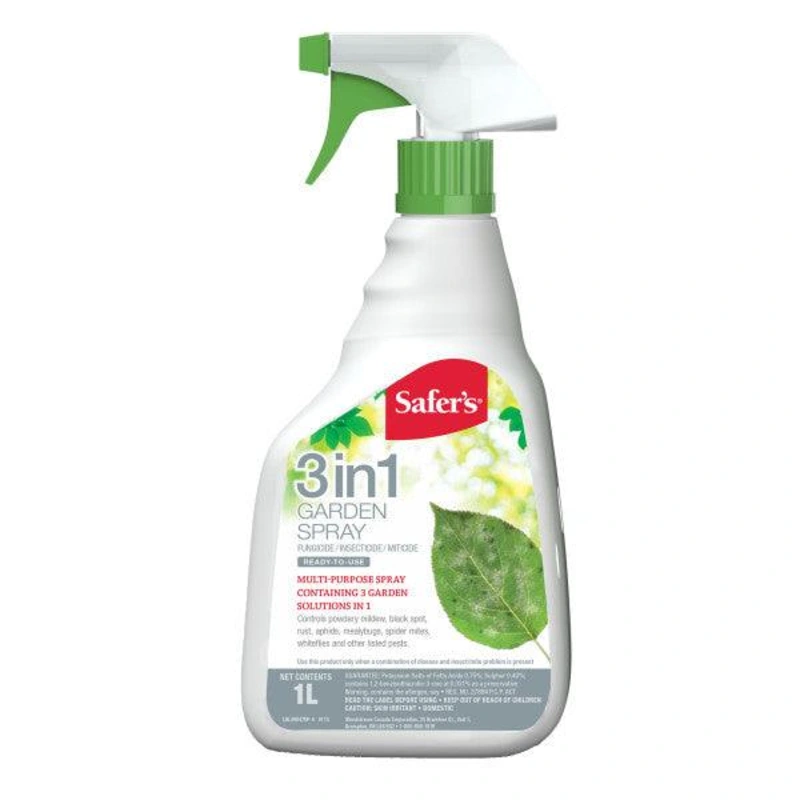 3 in 1 Garden Spray – Fungicide, insecticide, miticide 1L RTU