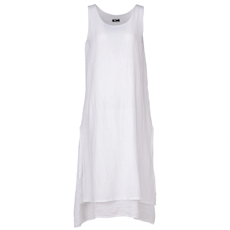 Ankle Length Tank Dress White