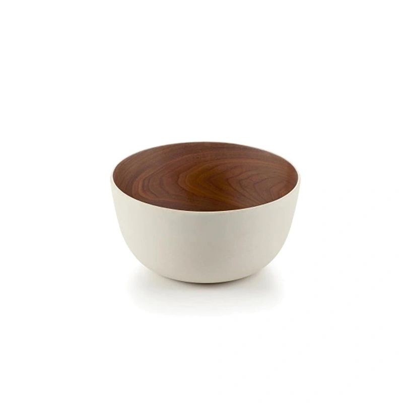 Bamboo Walnut Bowl – Basic White 5.5″