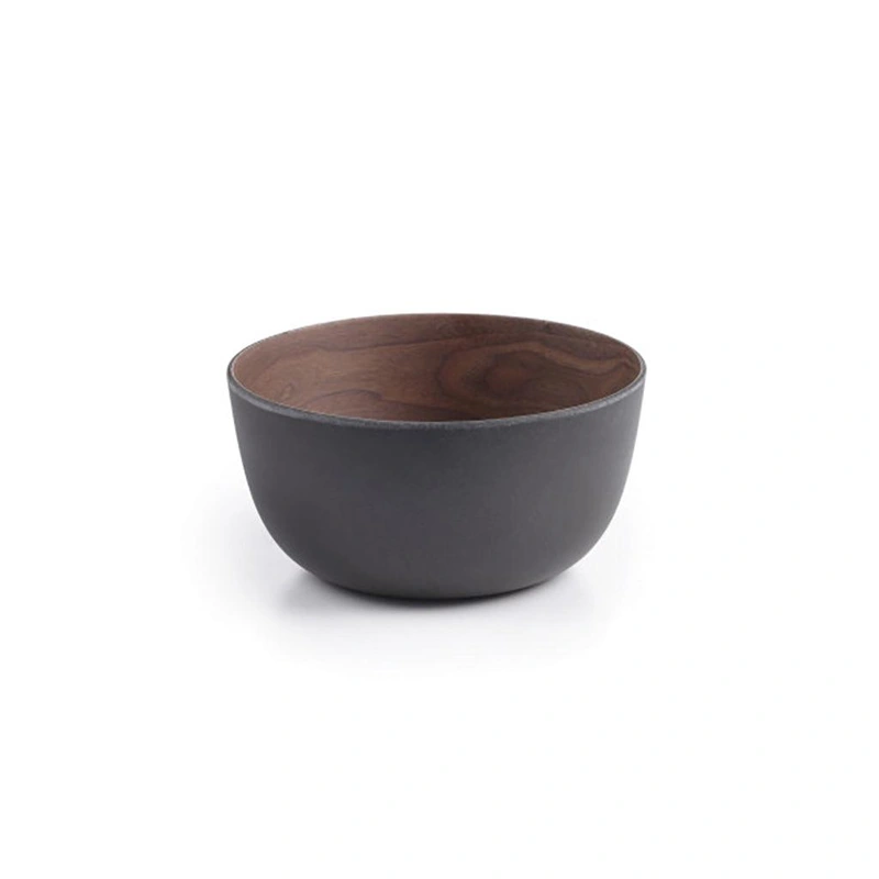 Bamboo Walnut Bowl – Coffee 5.5″