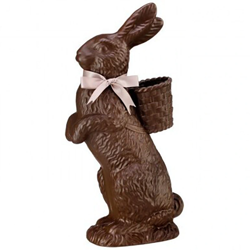 ‘Chocolate’ Standing Bunny with Basket